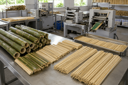 bambu untuk bahan tusuk sate