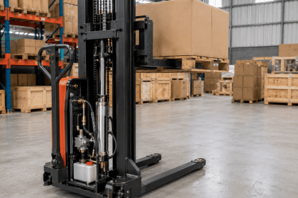 cara kerja sistem hidrolik hand stacker