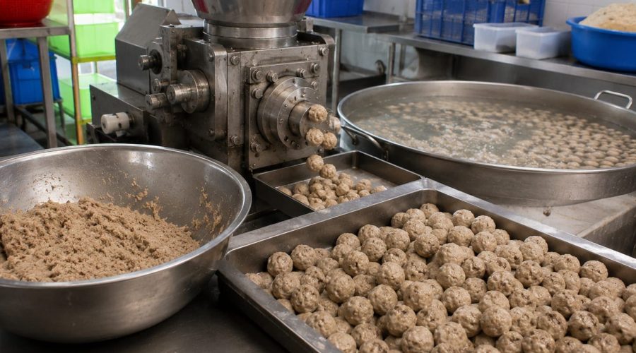 bagaimana bakso dibuat lebih bulat