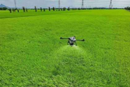 berapa luas lahan drone sprayer