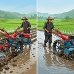 perbedaan bajak singkal dan rotary traktor