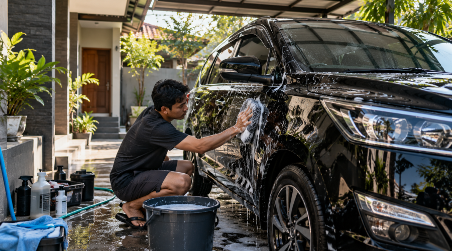 alat yang dibutuhkan untuk mencuci mobil