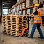 Pelajari cara mengangkat pallet ke rak dengan hand stacker, mulai dari pemeriksaan muatan hingga penempatan yang aman.