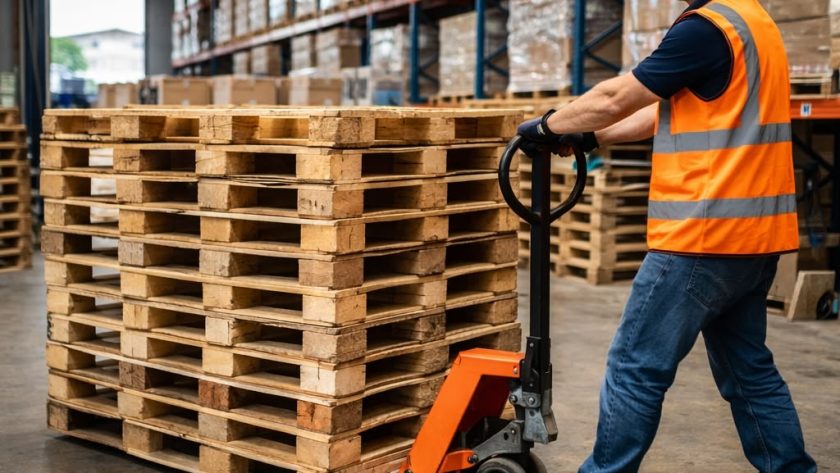Pelajari cara mengangkat pallet ke rak dengan hand stacker, mulai dari pemeriksaan muatan hingga penempatan yang aman.