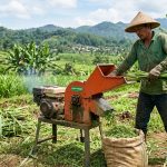 cara mengatur hasil cacahan rumput